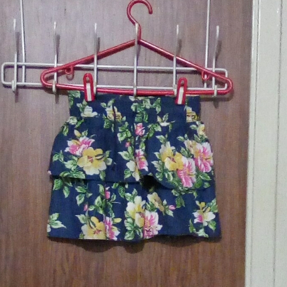 Two Tiered Mini Skirt